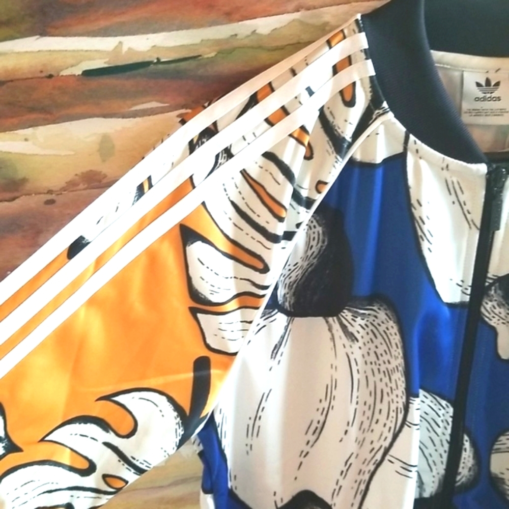 ADIDAS x FARM RIO Ltd Ed 2018 Tropical PALM Collect Summer Fruit Track Jacket L - Picture 8 of 16